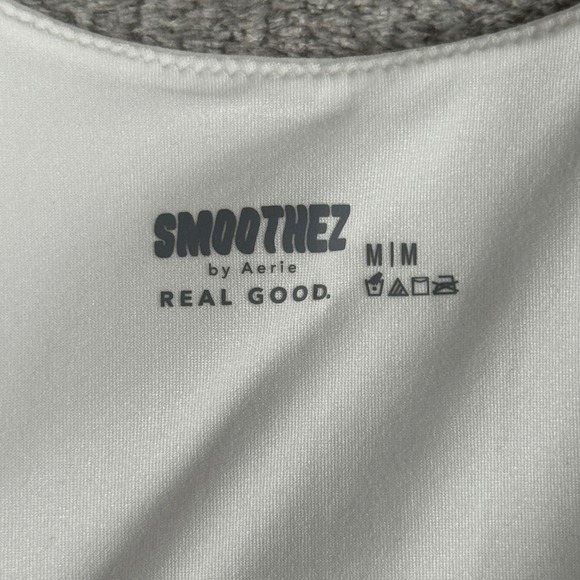 Aerie Smoothez Bandeau Bralette Lightweight Unpadded Neutral White Size Medium - Picture 5 of 11